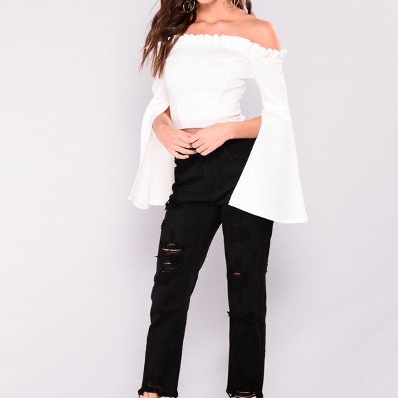 Crushin On You Off Shoulder Top in Ivory from FASHION NOVA - Picture 5 of 5